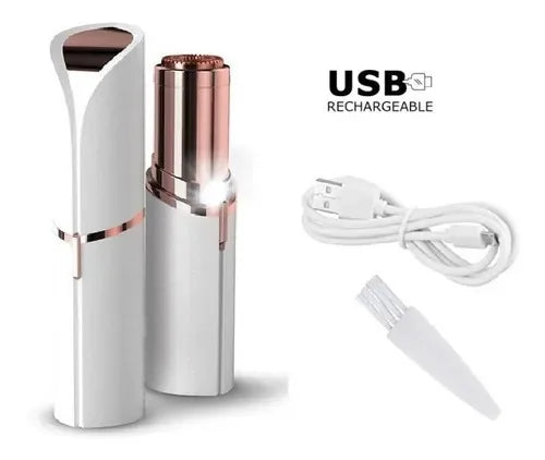 Depilador Batom Portátil Facial para Rosto, Aparador de Pelos USB