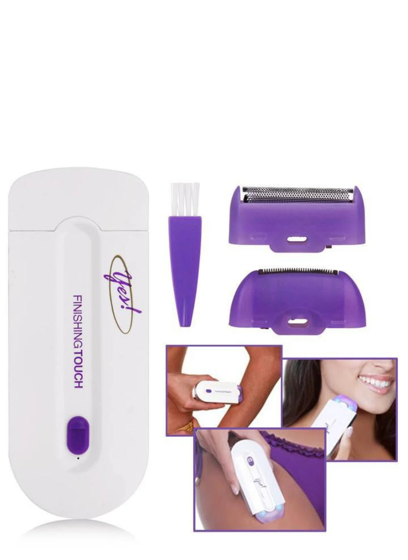 Mini depilador elétrico facial e corporal feminino, recarregável.