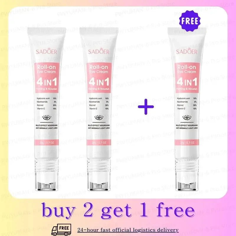 Instant Eye Bag Removal Cream Collagen Anti-Wrinkle Fade Fine Lines Firming Skin Anti Dark Circle Puffiness Brighten Eye Care