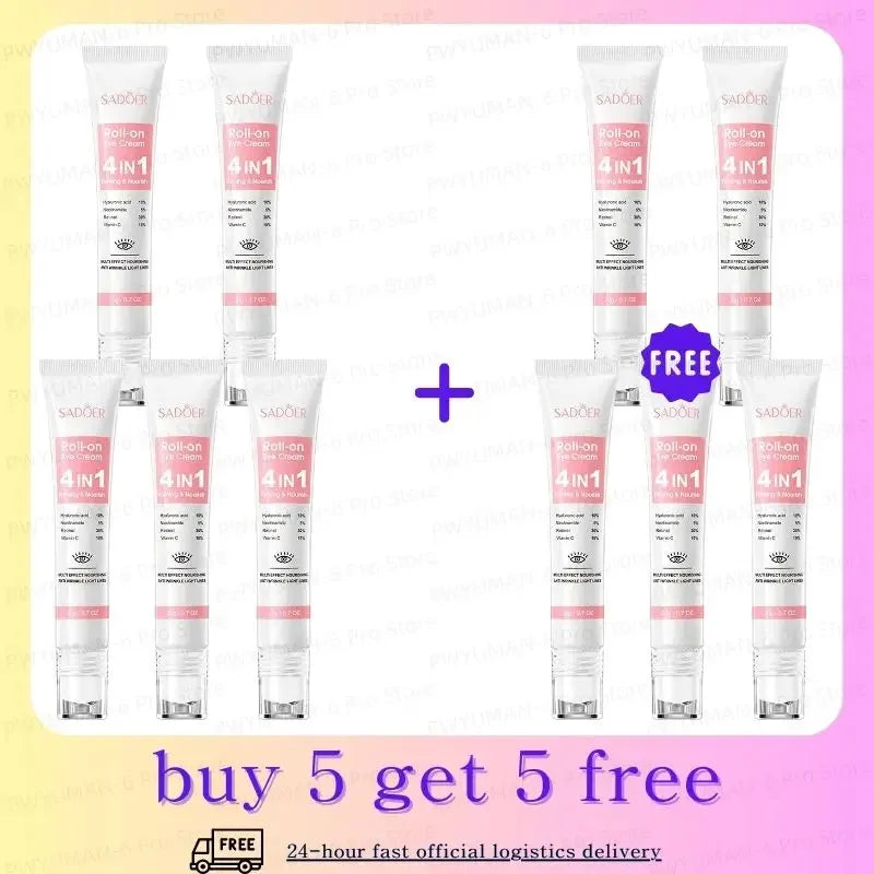 Instant Eye Bag Removal Cream Collagen Anti-Wrinkle Fade Fine Lines Firming Skin Anti Dark Circle Puffiness Brighten Eye Care