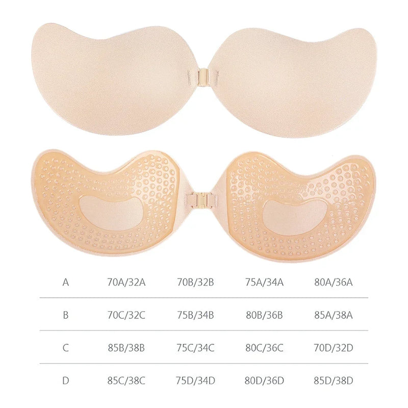 Sutiã adesivo, sem alças invisíveis; lingerie feminina, sem costura: ideal para qualquer ocasião.