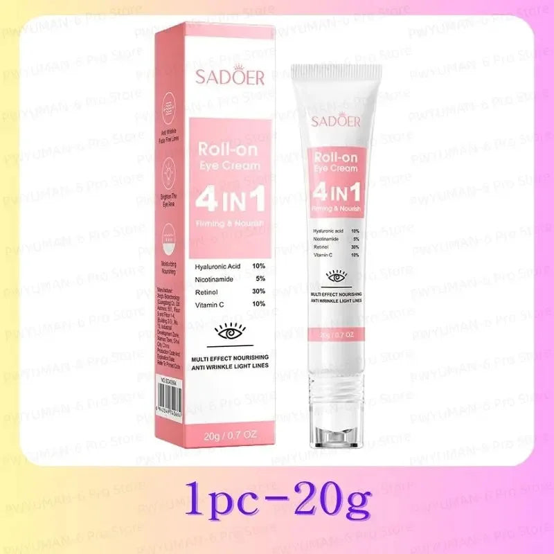 Instant Eye Bag Removal Cream Collagen Anti-Wrinkle Fade Fine Lines Firming Skin Anti Dark Circle Puffiness Brighten Eye Care